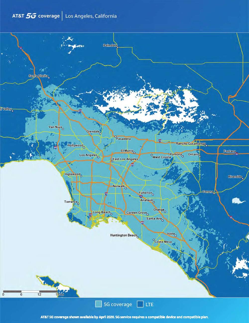 AT&T Los Angeles 5G Coverage
