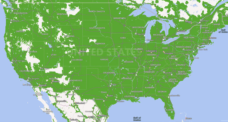 AT&T Prepaid Coverage Map