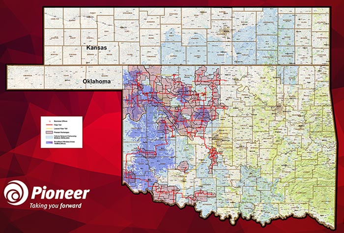 Pioneer Cellular Coverage Map